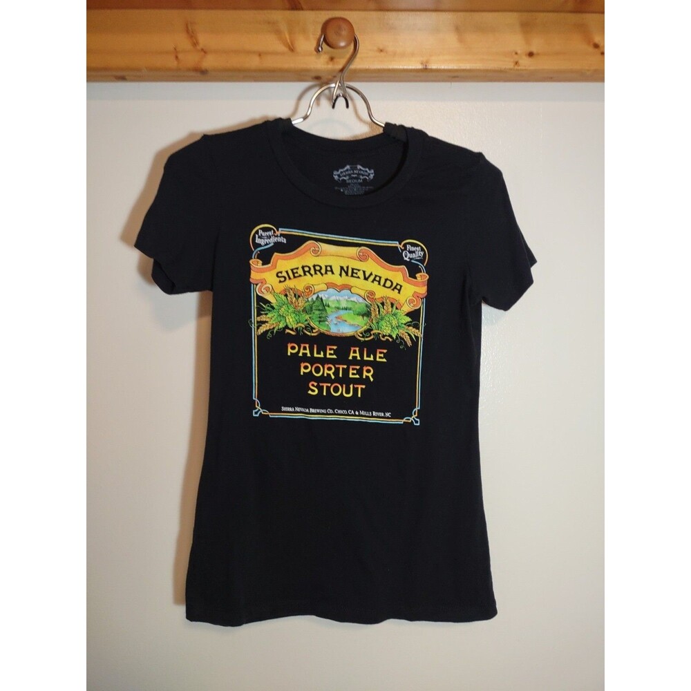 Sierra Nevada Women's M Shirt Black Large Front Graphic